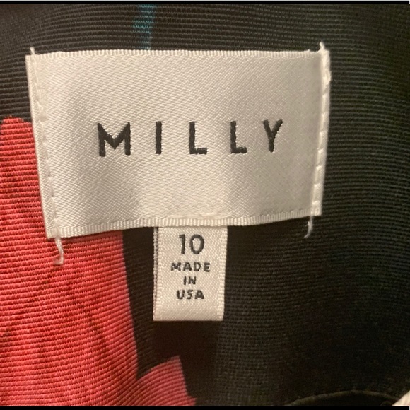 Milly Black Floral Dress - Picture 3 of 4